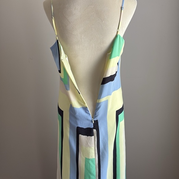 Anthropologie Maeve Color Block Geometric Maxi Dress Sleeveless Size Small - Picture 9 of 14